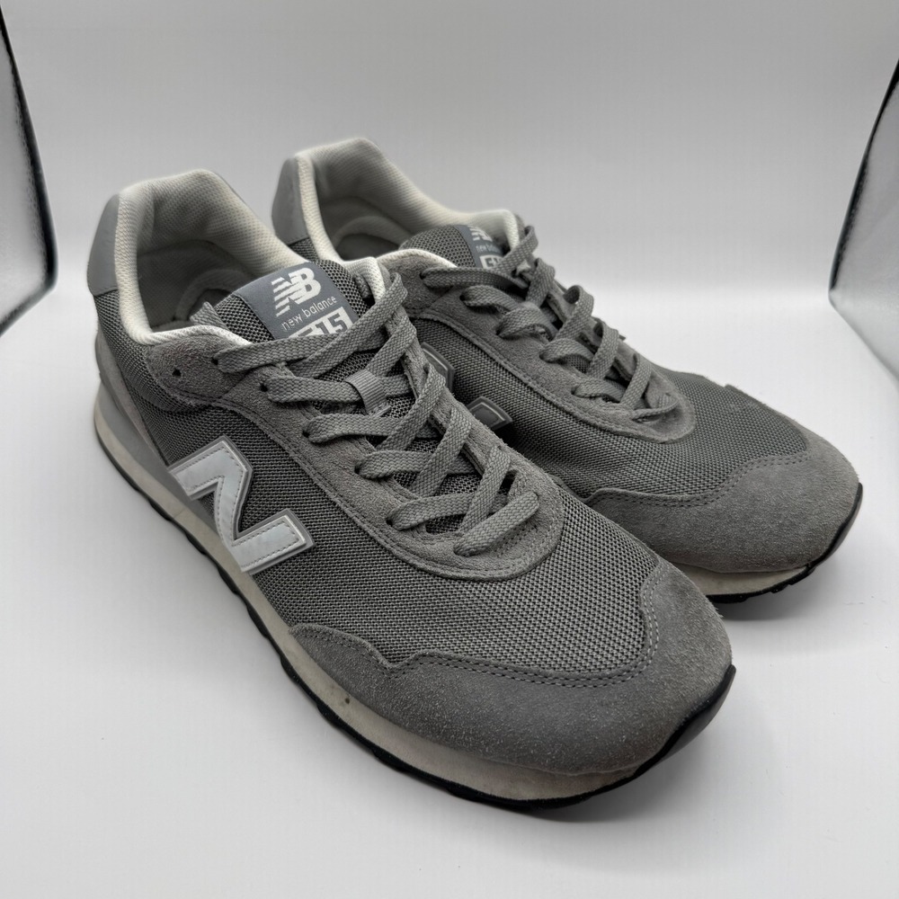New Balance 515 Mens 13 Grey White Suede Mesh Lifestyle Sneakers ML515GRY